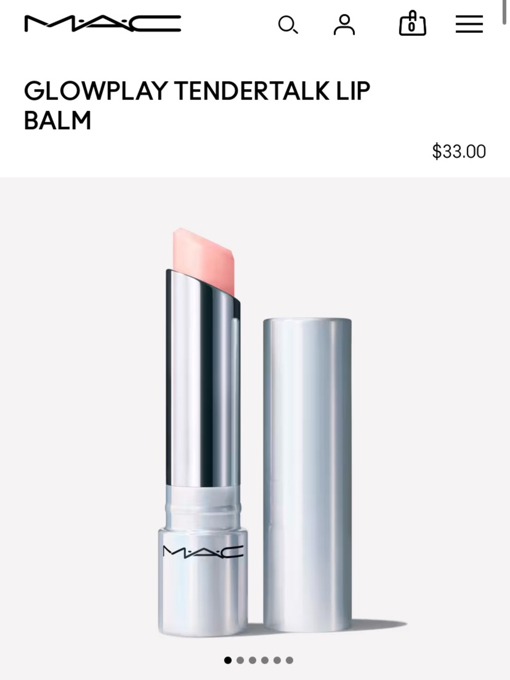 💋 2/$25 Bundle - MAC Cosmetics Glow Play Tendertalk Lip Balm - Favourite